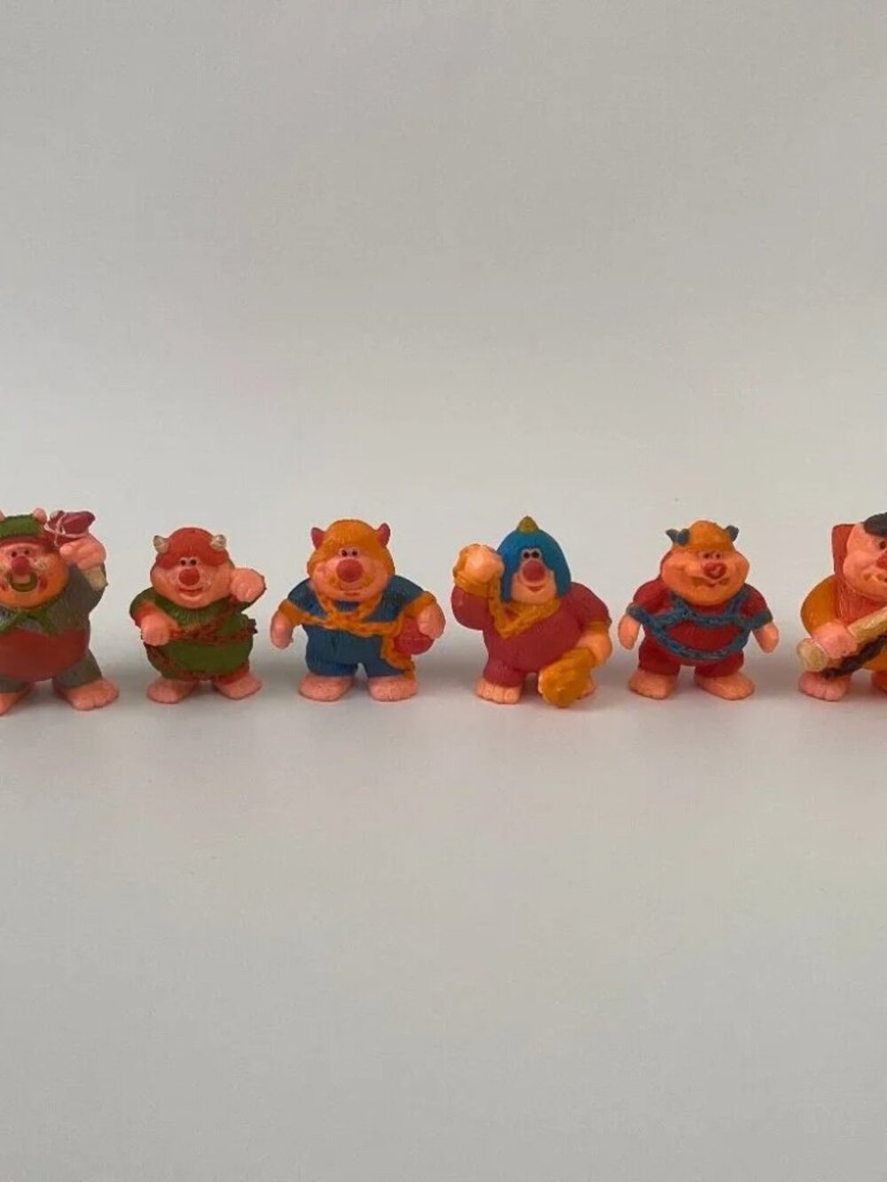 Vintage Lot 6 My Pet Monster Man PVC Figures 1986 Soma